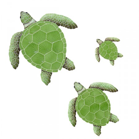 Sea Turtle Pool Mosaic