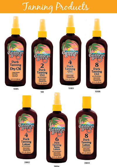      Caribbean Breeze Tanning Products