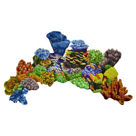Coral Reef Topview Glass Tile Mosaic