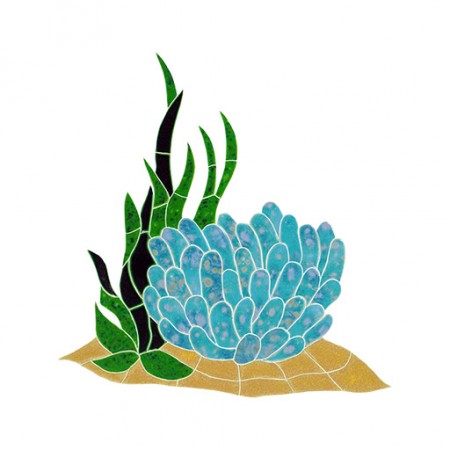 Reef Anemone Accent Swimming Pool Mosaic Tile