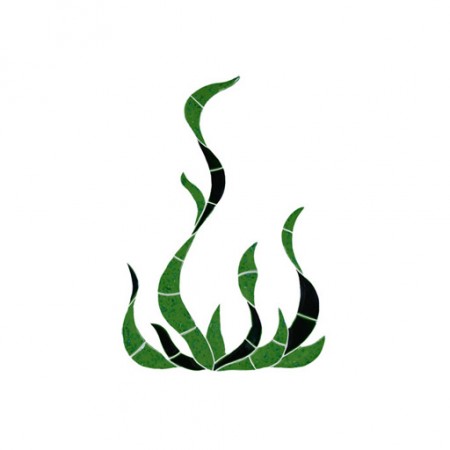 Smaller Seagrass Accent Mosaic Pool Tile